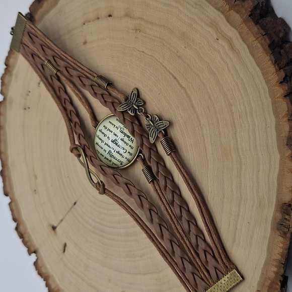 🎁Serenity Prayer Braided Boho Bracelet FREE with Bundle Purchase - Picture 2 of 3